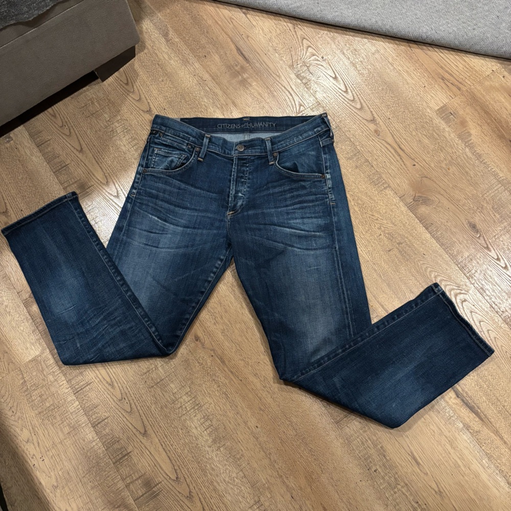 Citizens of Humanity Emerson Boyfriend Slim Dark Blue sz 28